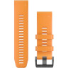 Ремешок для смарт часов GARMIN QUICKFIT 26MM BAND SOLAR FLARE ORANGE SILICONE 10149